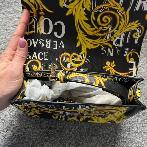 Versace Jeans Collection Black and Yellow Crossbody Bag - Picture 8 of 8